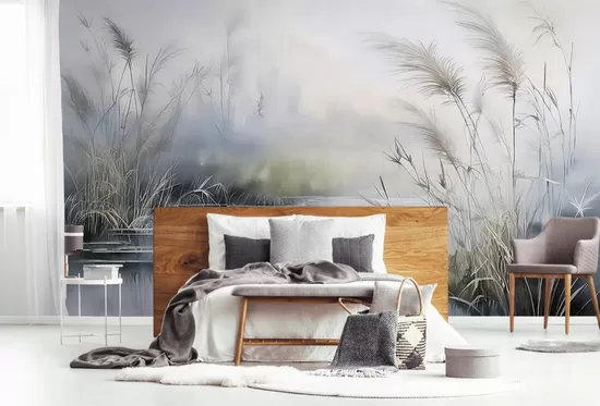 Wall Mural: Peaceful lake morning